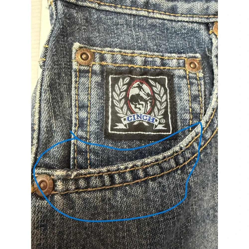 CINCH BLACK LABEL - Mens Loose Fit Tapered Western Jeans MB90633004 - 28x34 NWT*